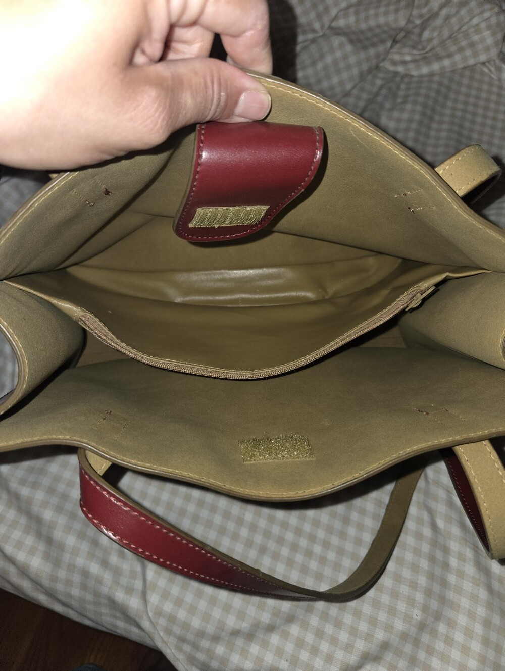 Vintage Etienne Aigner Brown/Red Leather Weave Shoulder Bag/Purse - Picture 2 of 7